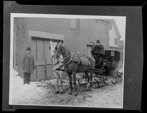 Horse-drawn sleigh