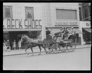 Gray line horse and cart