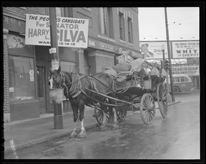 Horse-drawn wagon in Boston