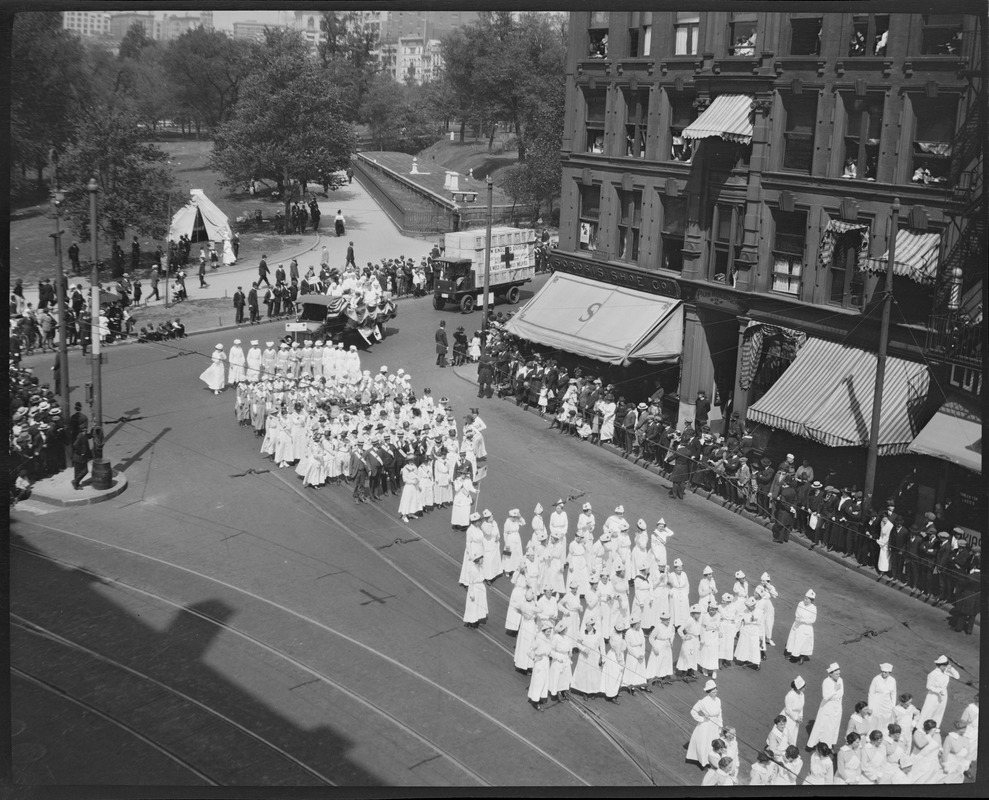 Red Cross parade, Park Square