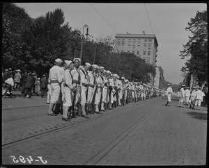 Sailors on parade in Boston