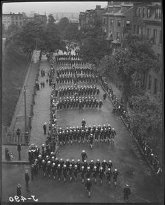 Sailors on parade in Boston