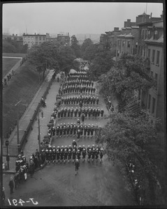 Sailors on parade in Boston