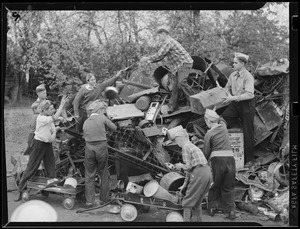 Collecting scrap - WWII