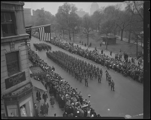War time parade, Tremont Street