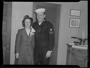 Sailors with woman, WWII