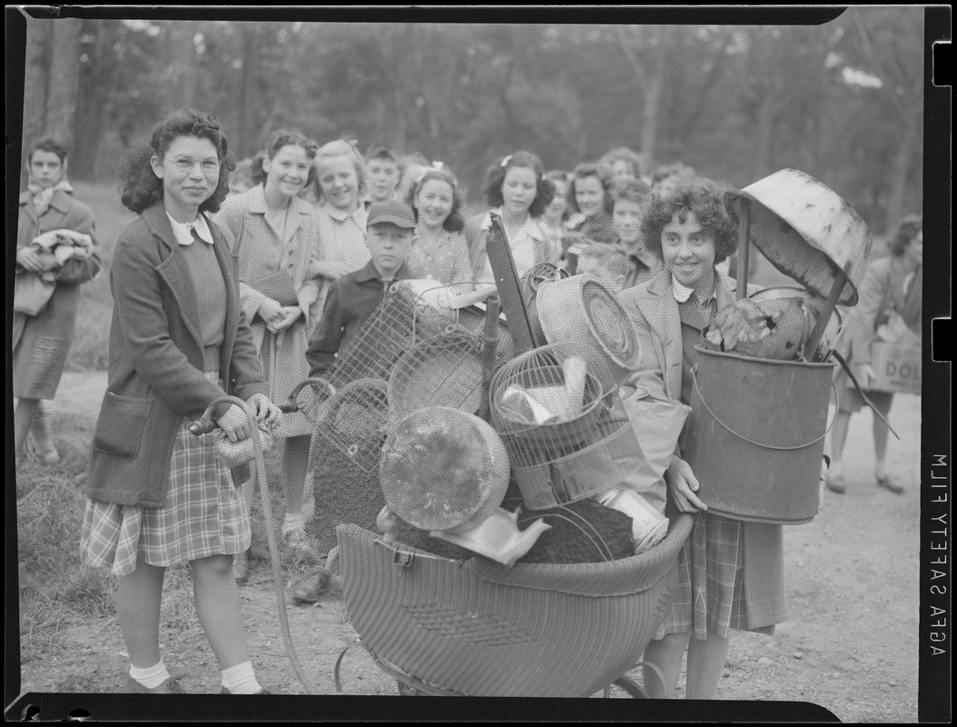 Scrap collected for war effort