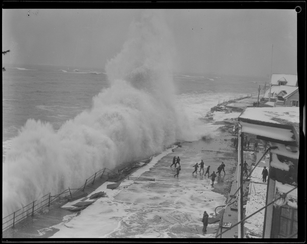 Winthrop Beach, Revere and huge surf
