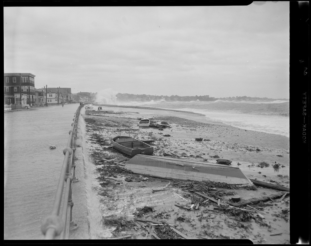 Winthrop Shore Drive surf, storm Digital Commonwealth