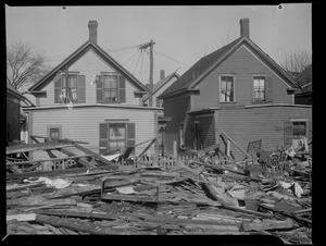 Houses damaged in New England flood