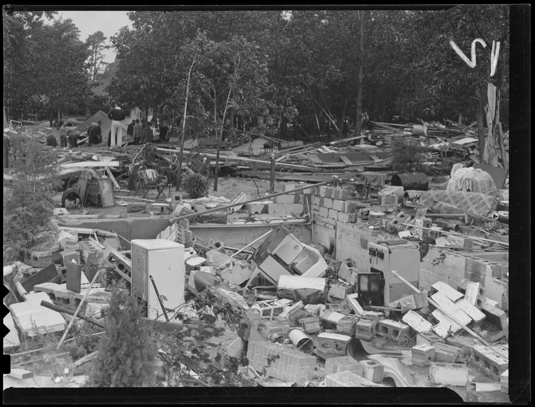 Scene of destruction, Hurricane of 38