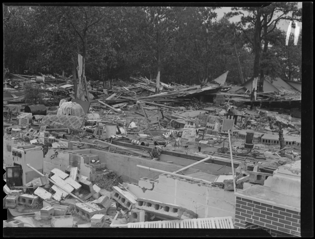 Scene of destruction, Hurricane of 38