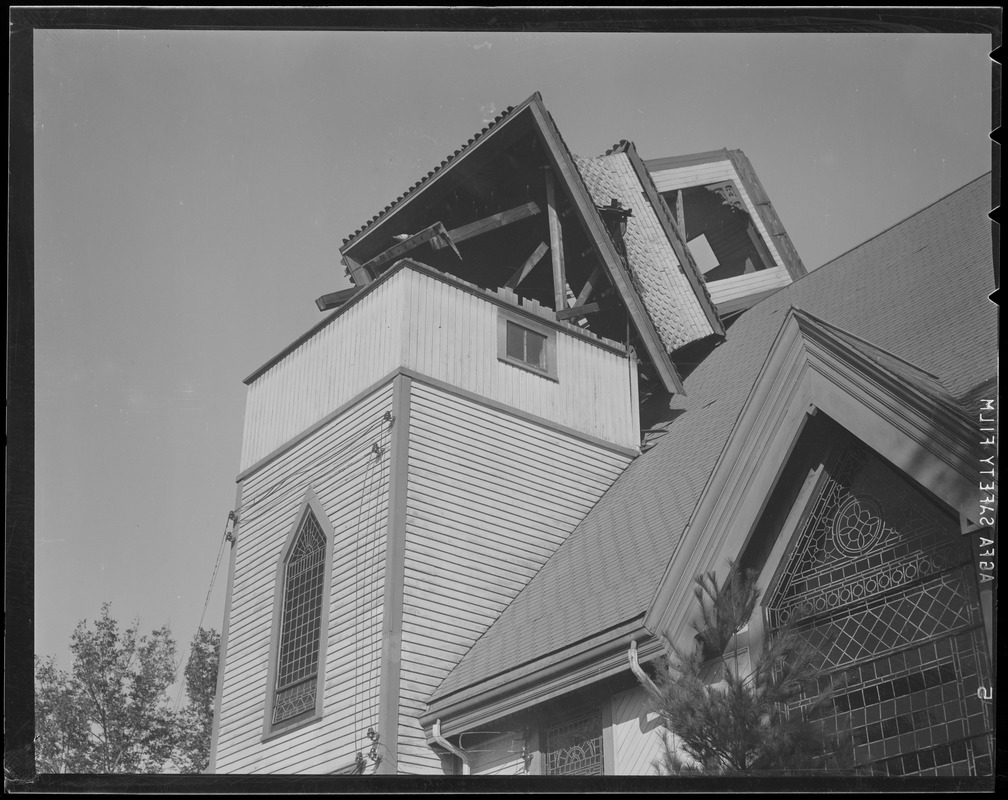 Tower on house blown off, Hurricane of 38