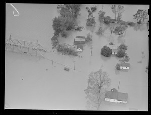 Aerial photos of flooding, Hurricane of 38