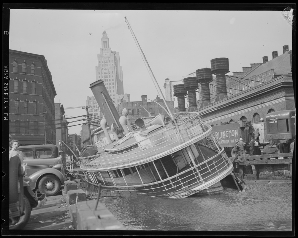 Sunken ferry in Providence, R.I., Hurricane of 38