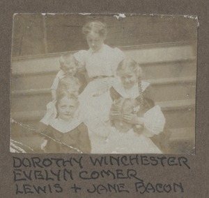 Waban photographs - Dorothy Winchester, Evelyn Comer Lewis and Jane Bacon -