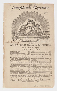 The Pennsylvania Magazine: or, American Monthly Museum : for August 1775