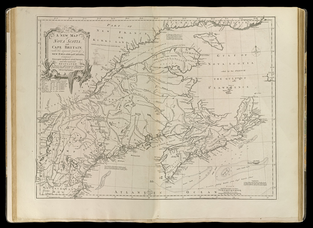 A new map of Nova Scotia, and Cape Britain