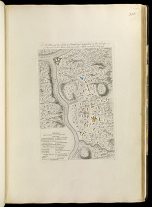 A plan of the field of battle and disposition of the troops, as they were on the march at the time of the attack on the 9th of July, 1755