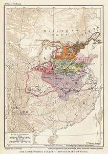 The contending states - boundaries of 350 B.C.