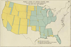 Public lands of the United States, 1890