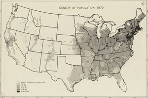 Density of population, 1870