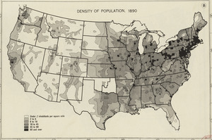 Density of population, 1890