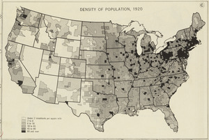 Density of population, 1920