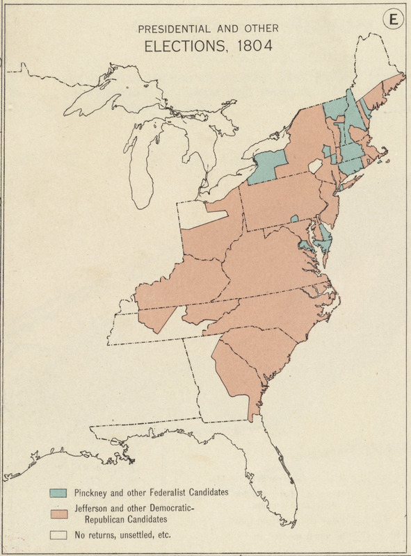 Presidential and other elections, 1804