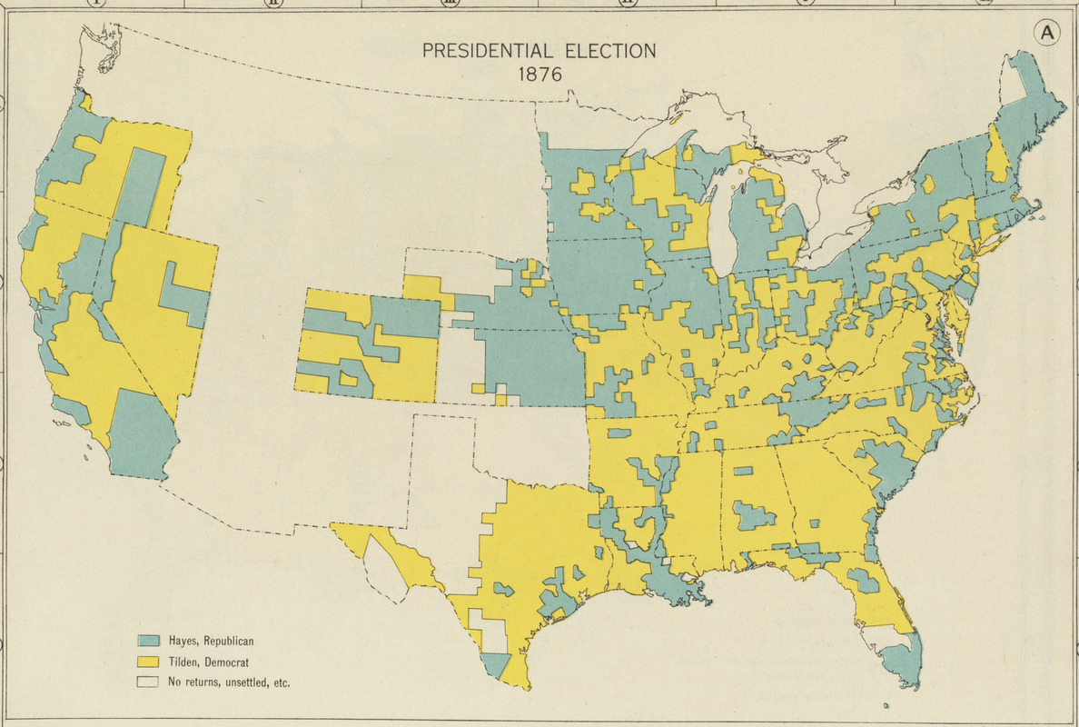 Presidential Election 1876 Norman B Leventhal Map And Education Center