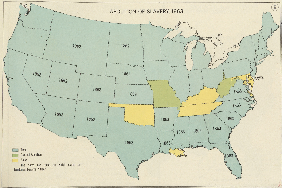 Abolition of Slavery, 1863