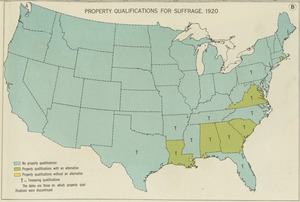 Property qualifications for suffrage, 1920