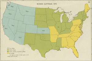 Woman suffrage, 1915