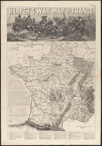 Harper's war map of France