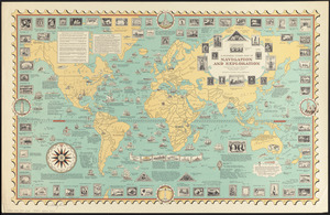 A pictorial stamp map of navigation and exploration