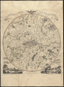 Fairburn's map of the country twelve miles round London