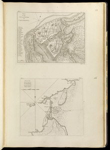 Plan of the city and suburbs of Carthagena ; Plan of the bay & town of Sta. Martha, on the coast of Tierra Firma