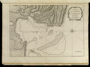 An authentic plan of the town and harbour of Cap-François in the isle of St. Domingo