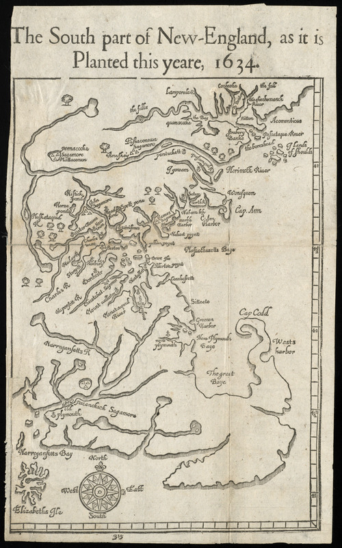 The south part of New England as it planted this yeare, 1634