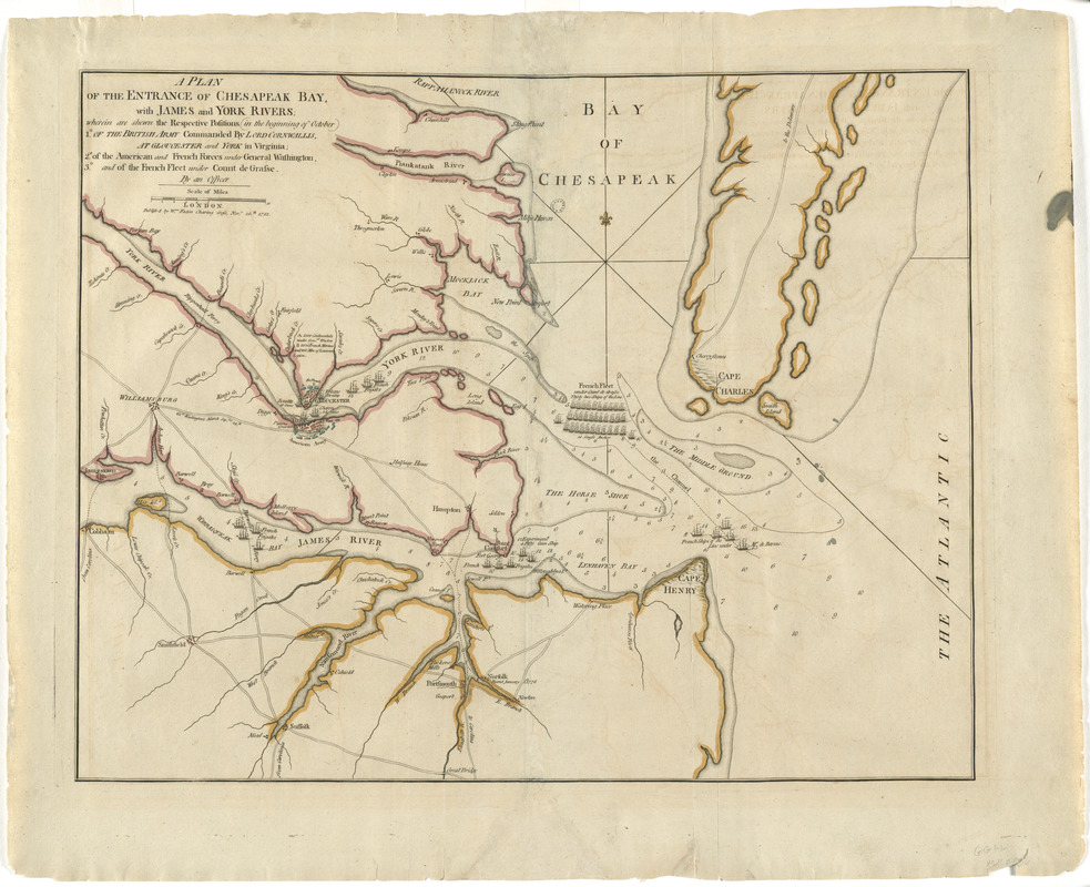 A plan of the entrance of Chesapeak Bay, with James and York rivers
