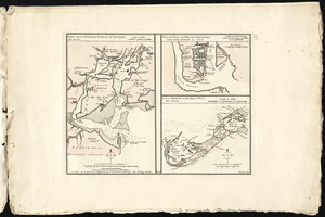 Ports de la Nouvelle York et de Pertamboy -- Plan de la ville et du port de Charles Town dans la Caroline Méridionale -- I. de la Bermude ou Les Isles d'Eté