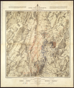 Map of the battle field of Gettysburg, July 1st, 2nd, 3rd, 1863