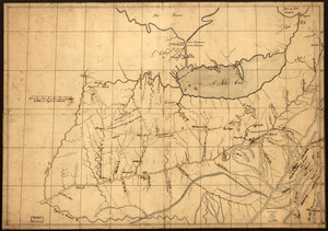 A trader's map of the Ohio country before 1753