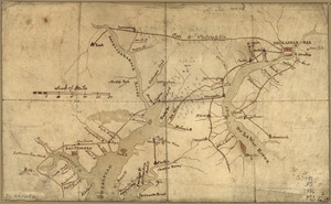 Map of the country between and bordering the Delaware River and Chesapeake Bay