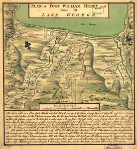 Plan of Fort William Henry and camp at Lake George