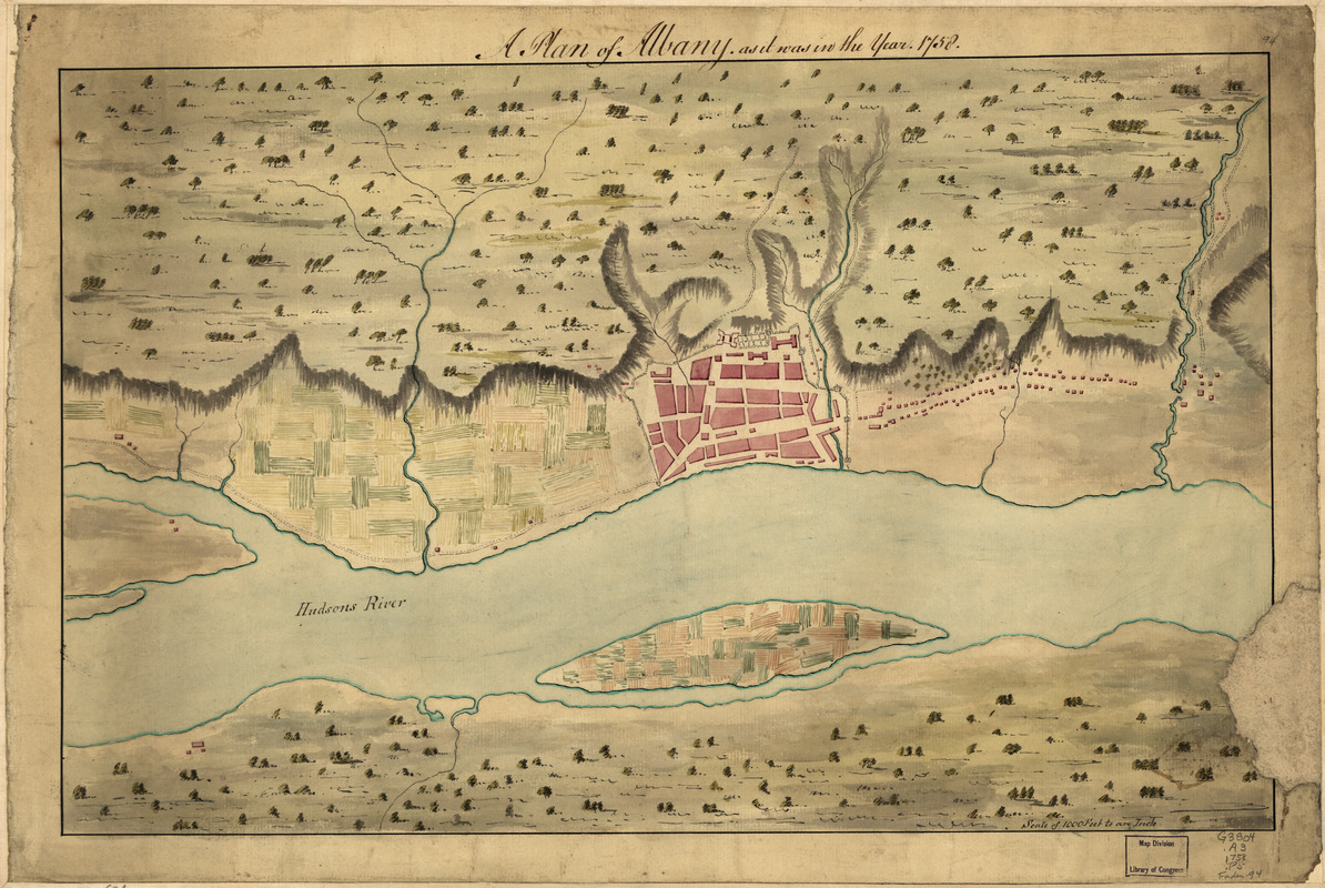 A Plan of Albany, as it was in the year 1758