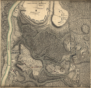 Plan of the encampment and position of the army under His Excelly. Lt. General Burgoyne