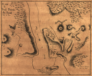 Plan de West-Pointe du nord levé a vue