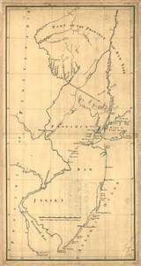 New York & New Jersey commissioners line from 41⁰ on Hudson's River taken in 1769