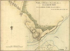 Plan of the road from Elizabeth Town Point to Elizabeth Town